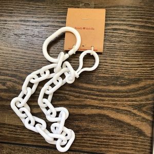 Brandy Melville White Plastic Belt Chain